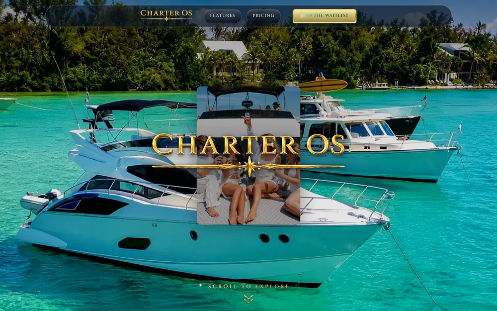 Charter OS home page, built by Voreli AI